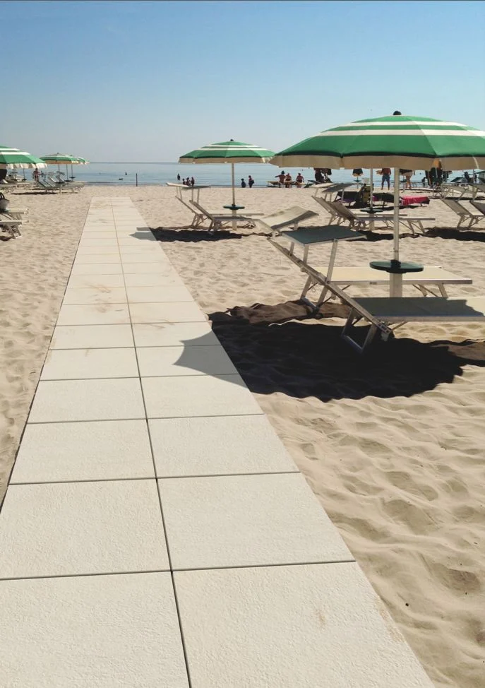 grés cérame sur sable