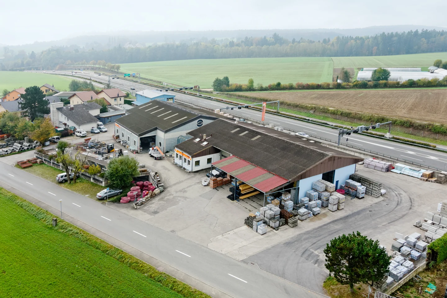 Le dépôt Fivaz à Boudevilliers, au cœur du Val-de-Ruz